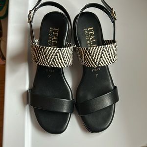 Italian Shoemakers Black Sandels